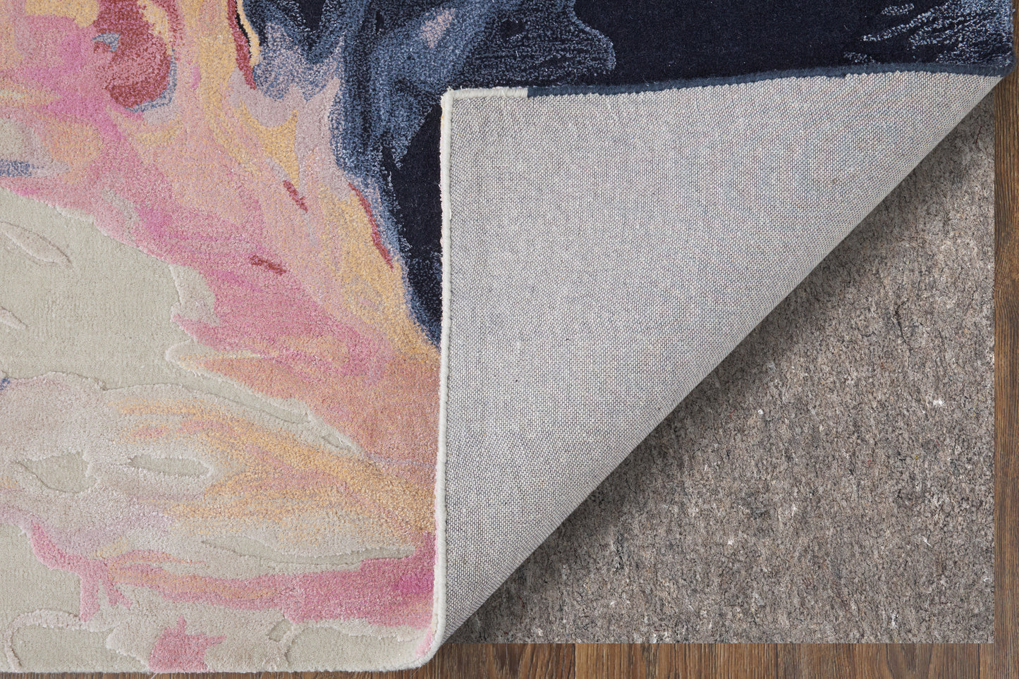 Kawai Modern Abstract, Pink/Blue/Ivory