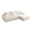 Switch L Shaped Sectional Sofa, Full Compression 3 Seater Cloud Couch With Chaise 2 image