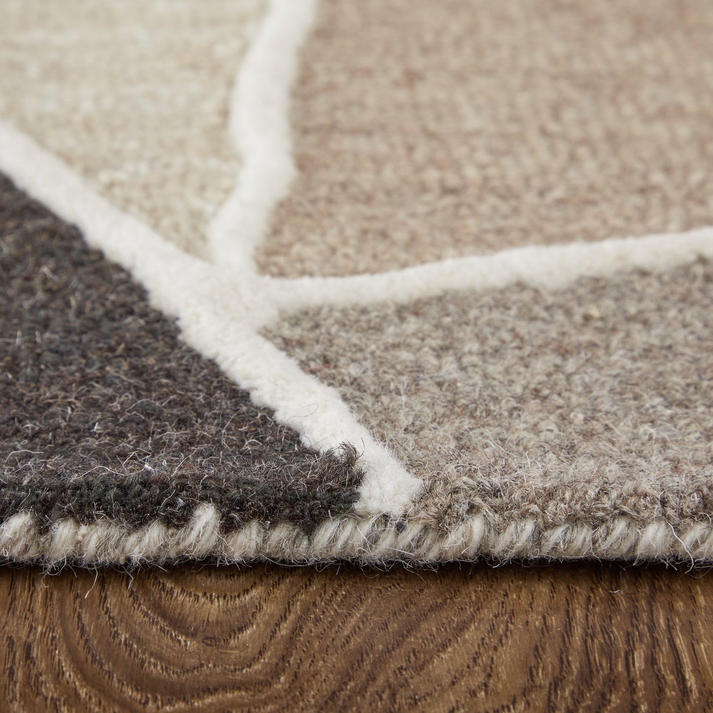 Kimball Transitional Abstract, Gray/Black/Brown