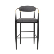 Upholstered Bar Stools With Backs For Kitchen Island (Set of 2)