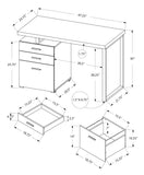Switch Computer Desk Left Right Set-Up Storage Drawers For Home Office 3 image