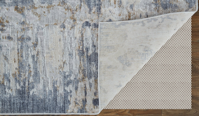 Laina Transitional Abstract, Ivory/Gray/Blue