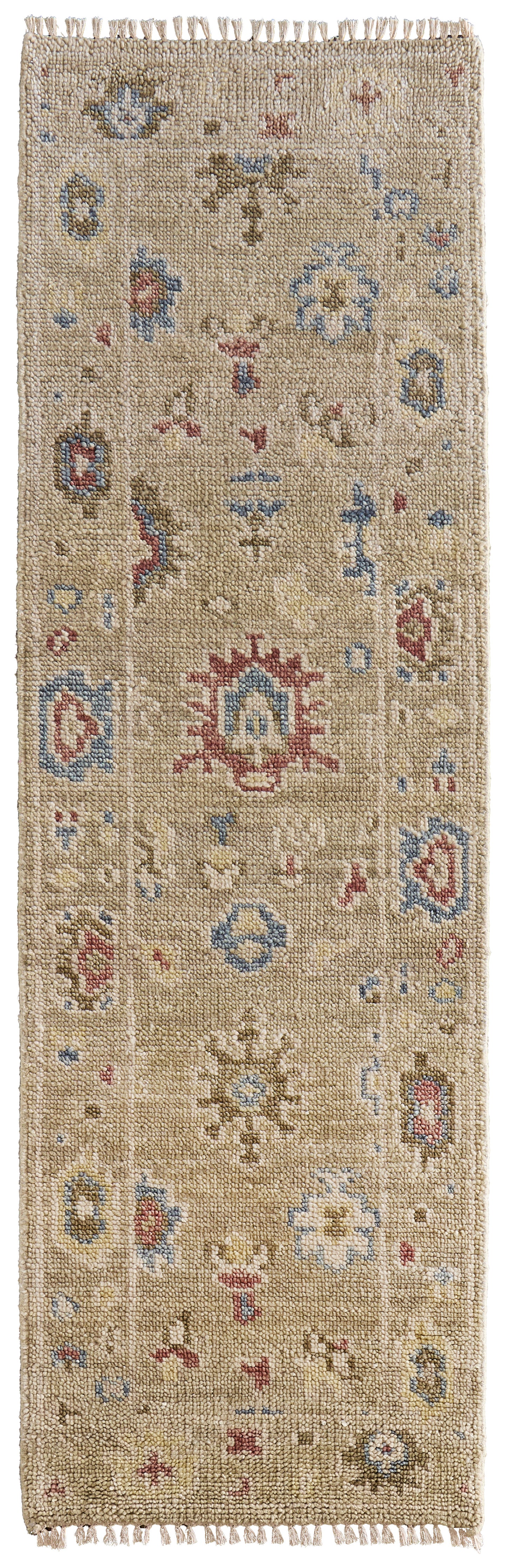 Fillmore Transitional Floral & Botanical, Brown/Tan/Blue
