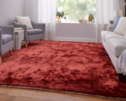 Indochine Modern Solid, Red/Orange