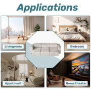 Power Reclining Sofa, Electric 3-Seat Recliner Sofa Modular Couch with Bluetooth stereo, Wireless Charging, Side Pocket, Power Recliner Couch for Living Room, Home Theater, Apartment