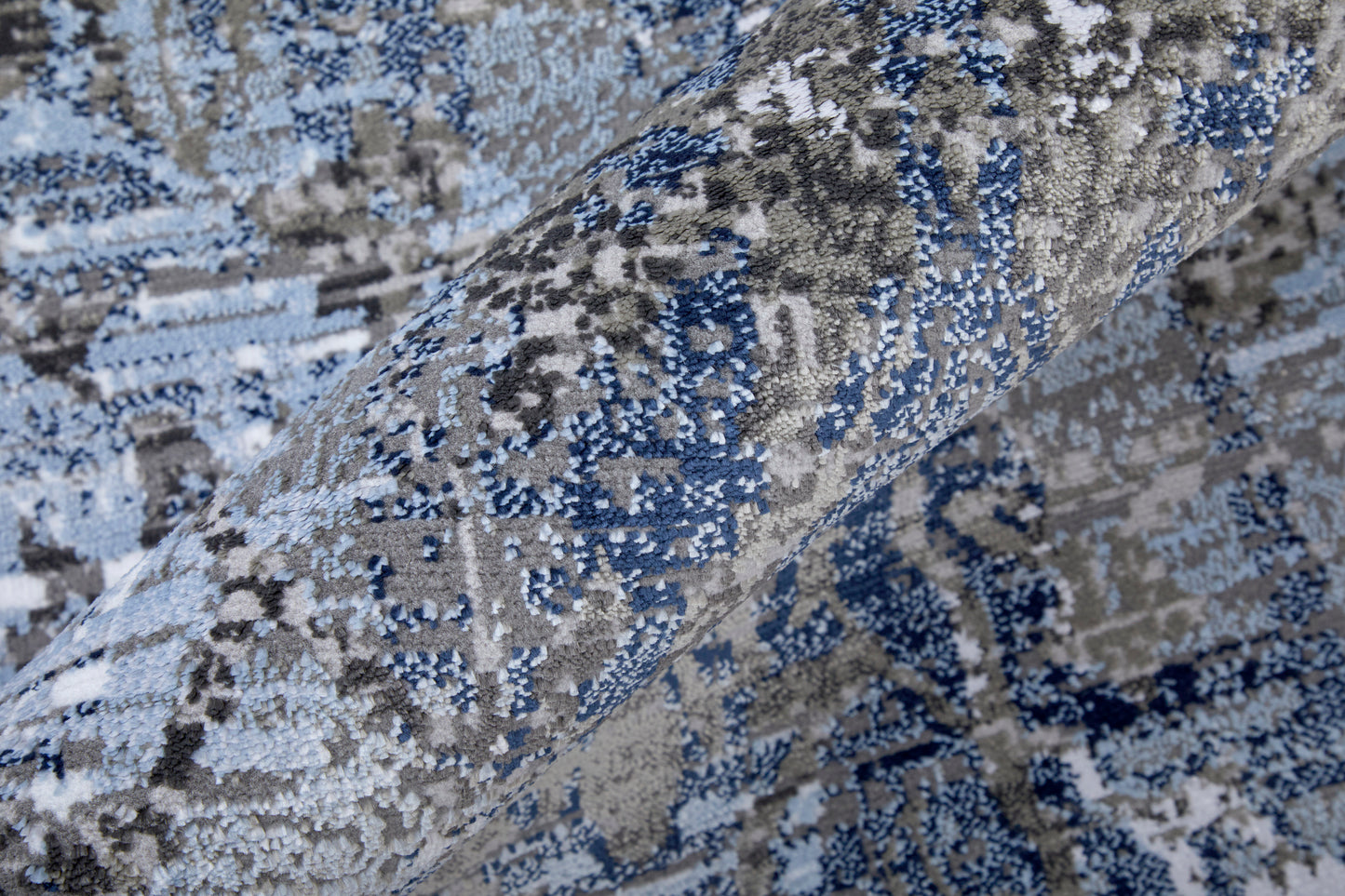 Gaspar Modern Damask, Blue/Gray/Taupe