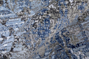Gaspar Modern Damask, Blue/Gray/Taupe