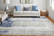 Clio Modern Abstract, Blue/Green/Ivory