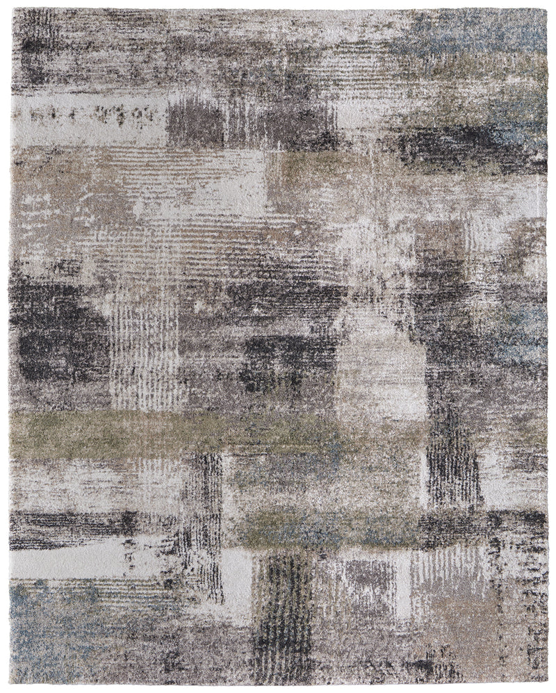 Skyview Modern Abstract, Gray/Taupe/Ivory
