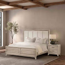 Switch 3 Piece Bedroom Set With Padded Headboard, 2 Nightstands 3 image