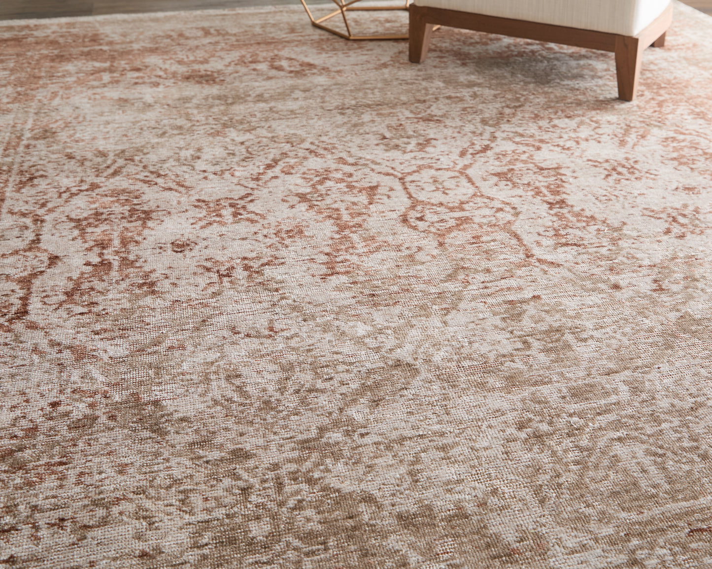 Loralai Traditional Oriental, Tan/Orange