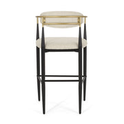 Upholstered Bar Stools With Backs For Kitchen Island (Set of 2)