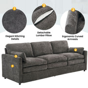 Cozy Upholstered 3 Seater Sofa Cushion For Living Room
