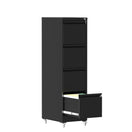 Switch Drawer Metal Locking Vertical File Cabinet With Wheels Heavy Duty Lockable Storage 3 image