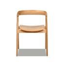 Switch Simeon - Scandinavian Sculpted Dining Chair - Warm Natural Brown 2 image