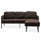 Switch Modern L Shaped 3 Seater Sofa With Ottoman, Upholstered Couch For Small Spaces 3 image
