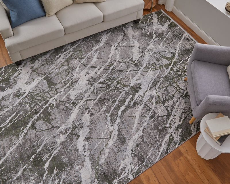 Cadiz Modern Abstract, Gray/Green/Taupe