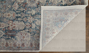 Marquette Transitional Medallion, Blue/Ivory