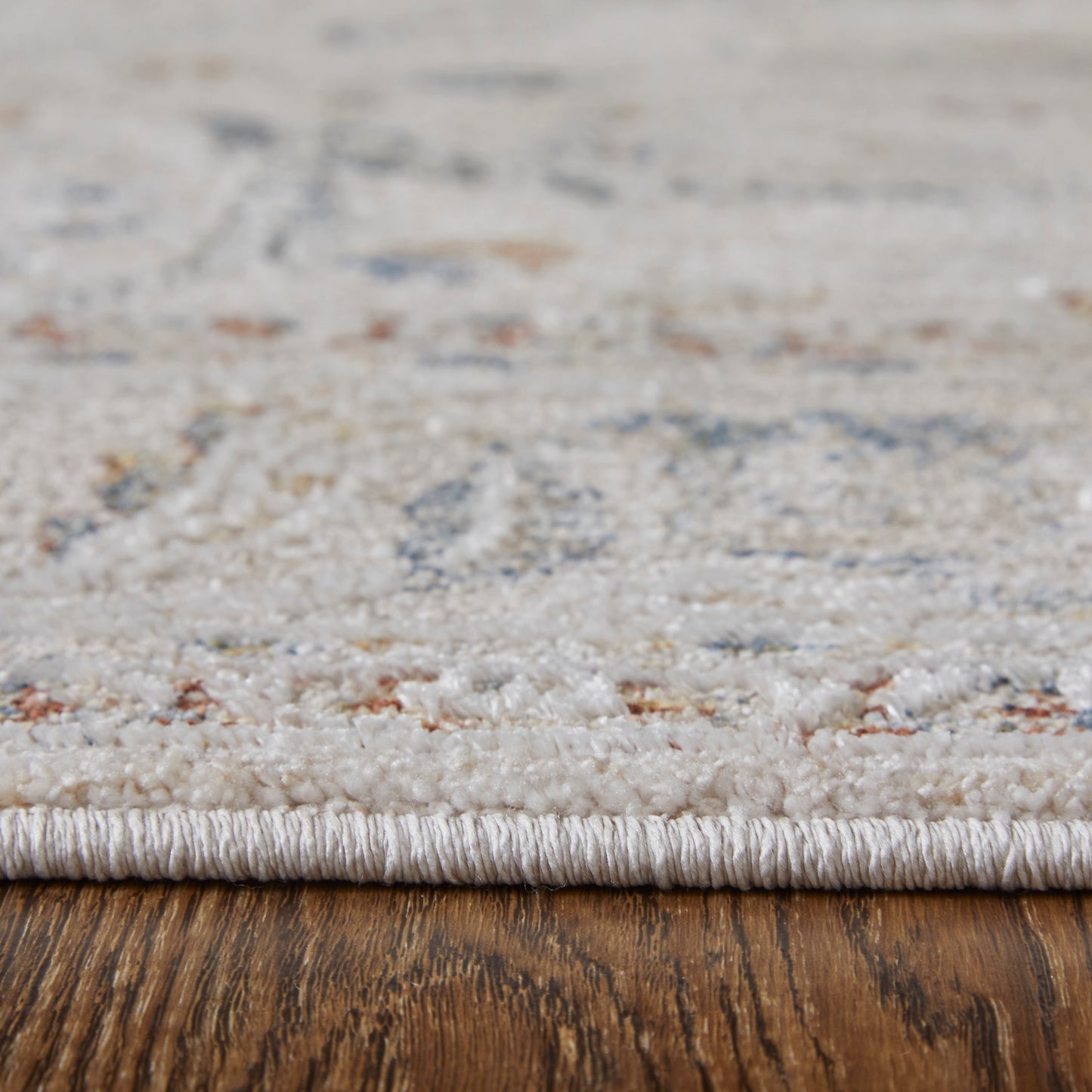 Pasha Transitional Ikat, Ivory/Blue/Red