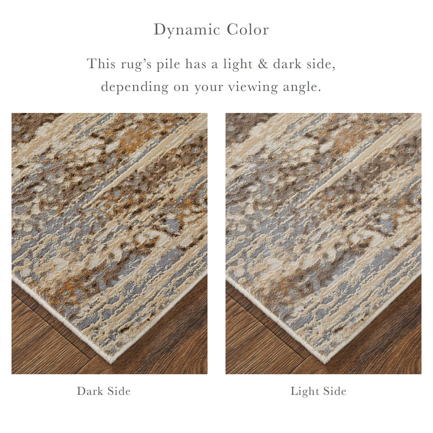 Parker Transitional Abstract, Tan/Ivory/Brown
