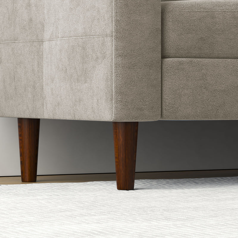 3 Seater Convertible Combination L Shaped Sofa With Footstools With Storage