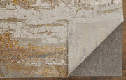 Aura Modern Abstract, Ivory/Gold/Brown