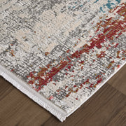 Cadiz Modern Abstract, Gray/Red/Blue