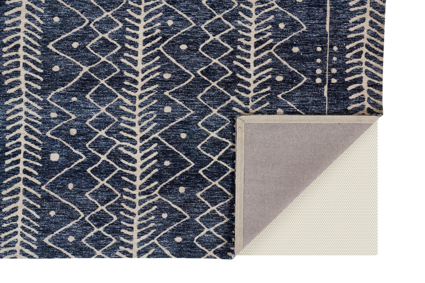 Colton Modern Geometric, Blue/Ivory