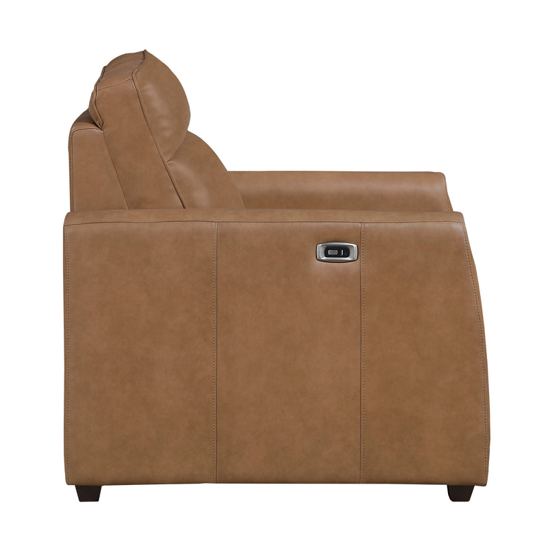 Modern Brown Power Recliner Sofa Set 3pc Sofa Loveseat Chair USB Ports Zero Wall Reclining Design Faux Leather Upholstery Furniture