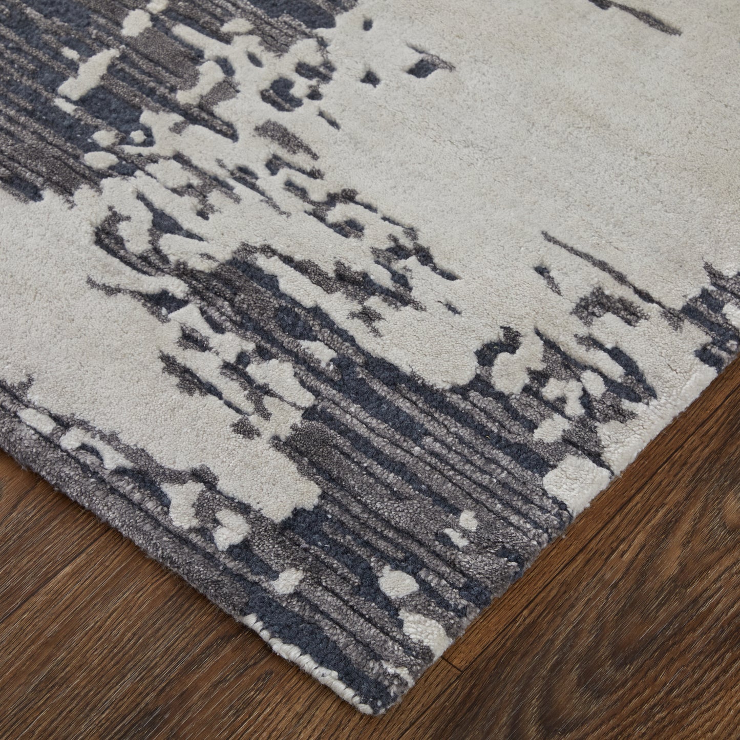 Zarah Modern Abstract, Ivory/Gray/Blue