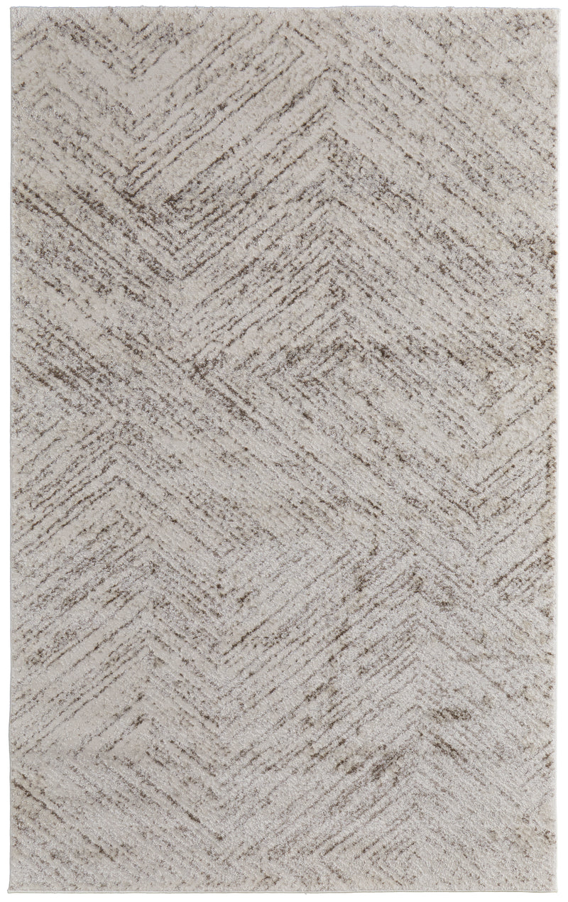 Vancouver Modern Geometric, Ivory/Tan/Brown
