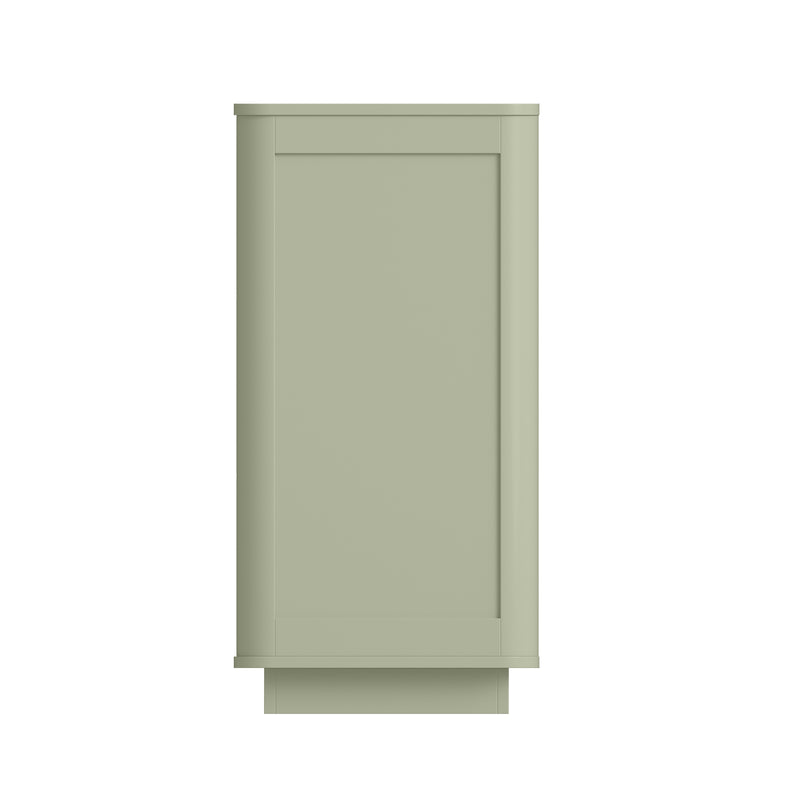 6 Drawer Dresser for Bedroom, 46.5' Wide Modern Large Chest of Drawers with Handle Free & Ripple Design,Wooden Clothes Storage Organizer for Closet, Nursery, Living Room, Apartment, Sage Green