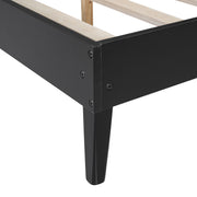 Bed Frame With 2 Nightstands Elegant Design With Lamps