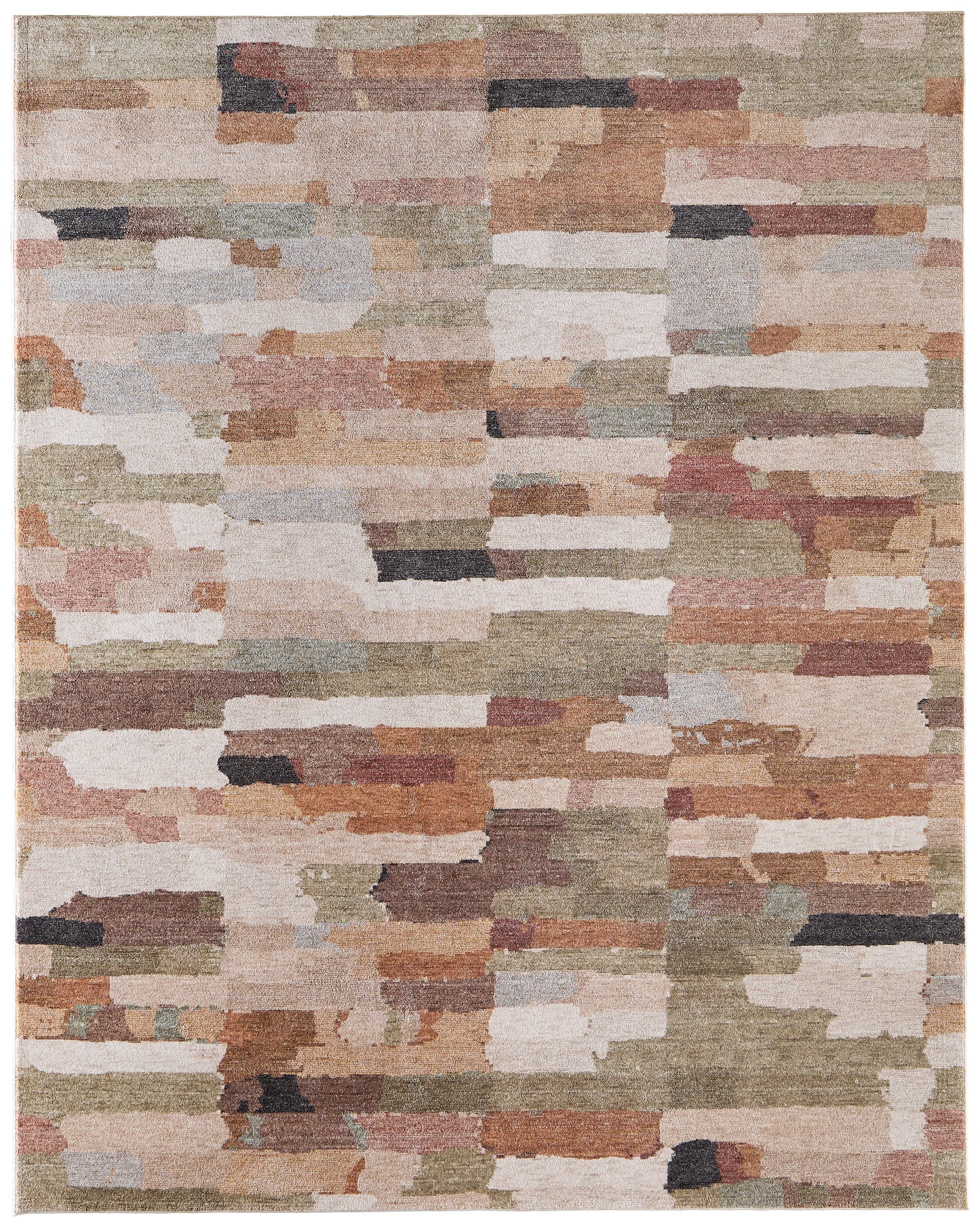 Pearson Modern Abstract, Brown/Tan/Green