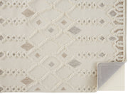 Anica Transitional Trellis & Lattice, Ivory/Tan/Silver