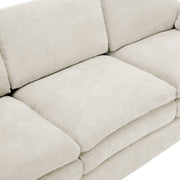 Cozy Upholstered Cushion Loveseat Sofa For Living Room