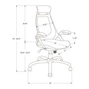 Office Chair, Adjustable Height, Swivel, Ergonomic, Armrests, Contemporary & Modern