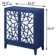 Breckenridge Blue 2-door Console Table