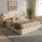 Soft, Comfortable, Luxurious Upholstered Smart Bed with Reading Light,King