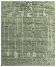 Agape Modern Abstract, Green/Ivory