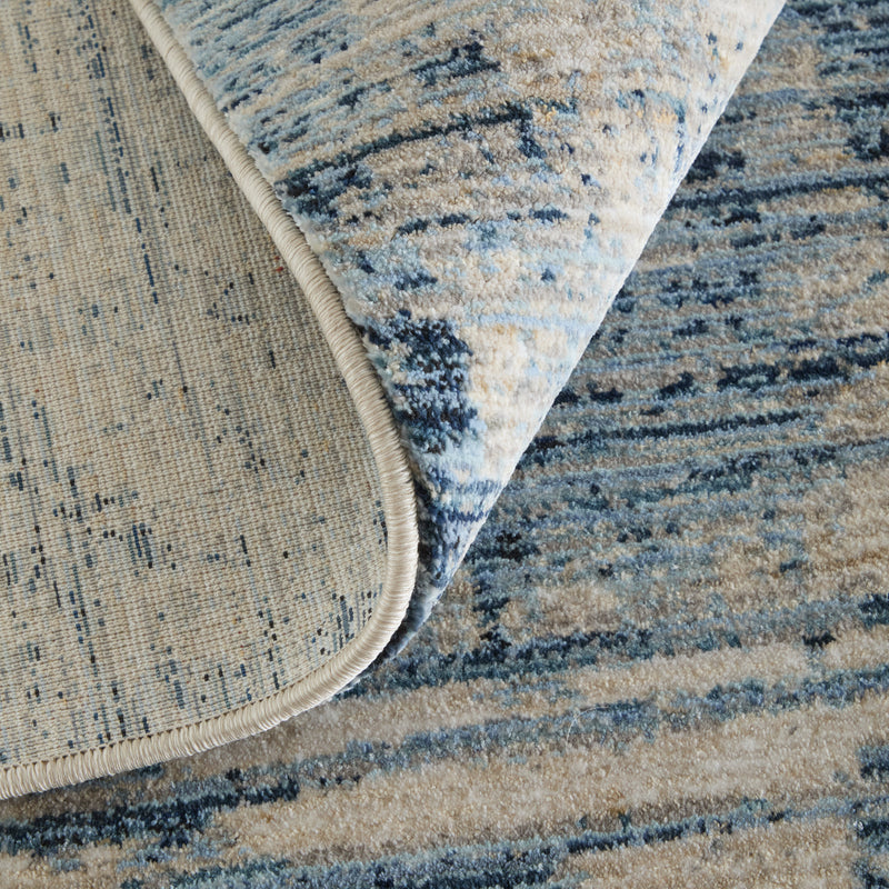 Sonora Modern Abstract, Blue/Ivory/Gray