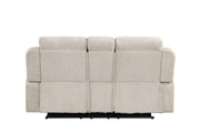 Galya - 3 Piece Living Room Set Sofa Loveseat Chair - Light Gray