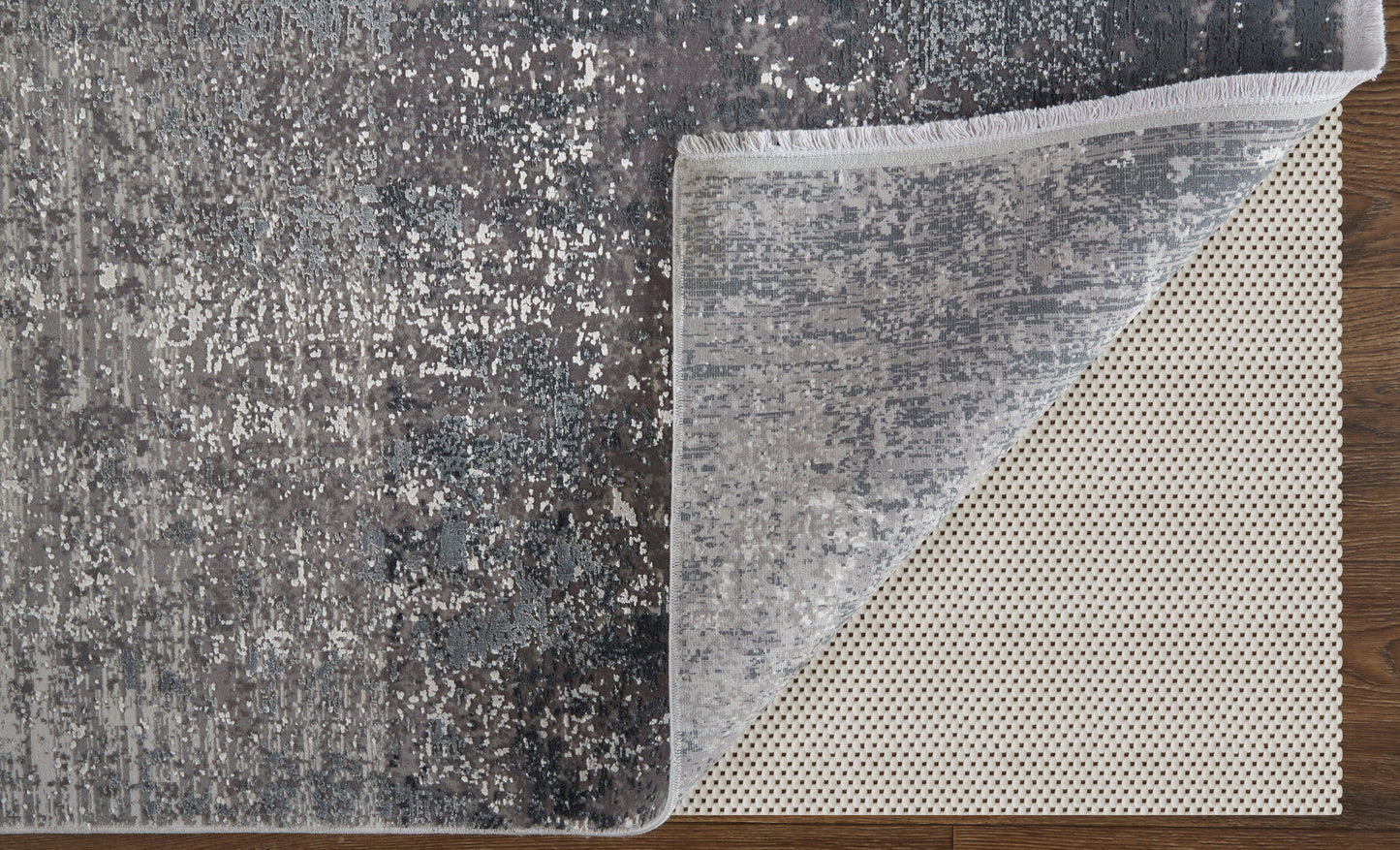 Cadiz Modern Abstract, Gray/Black/Silver