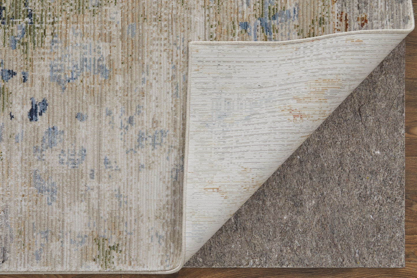 Sonora Modern Abstract, Ivory/Blue/Red