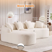 Combined Sofa With 4 Pillows