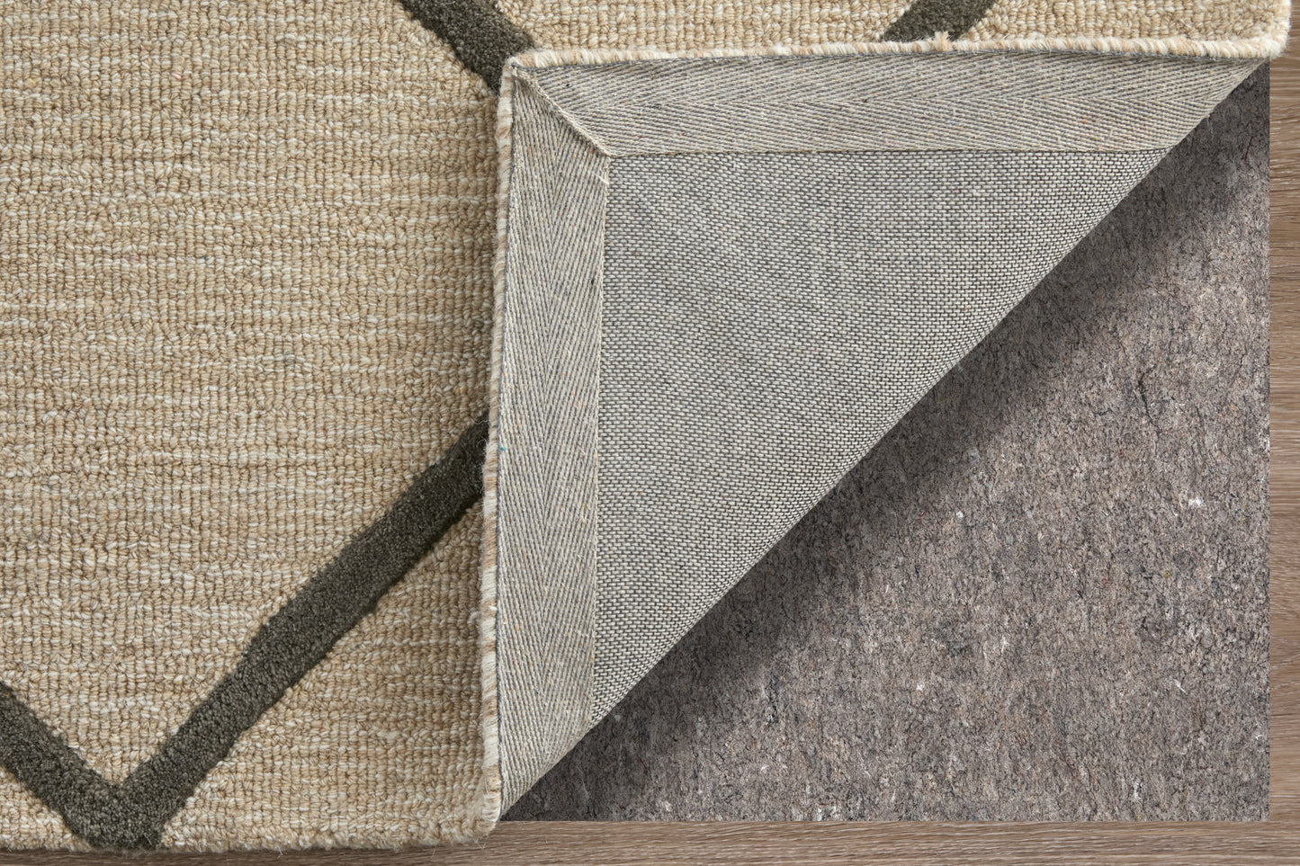 Kimball Transitional Trellis & Lattice, Ivory/Gray/Tan