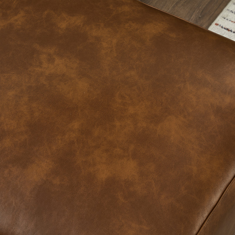 Big Loveseat for Living Room,Apartment,Upholstered Breathable Faux Leather PU Couch,Loveseat Brown (This SKU=W1097S00254)