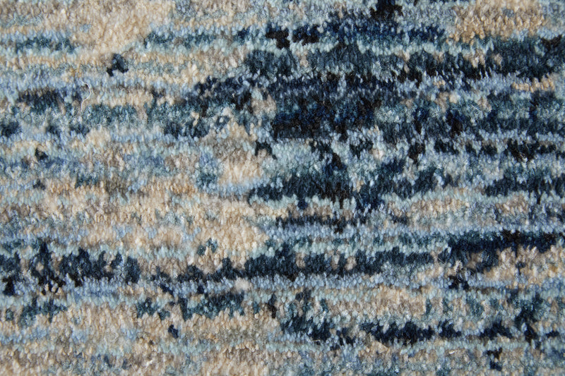 Sonora Modern Abstract, Blue/Ivory/Gray