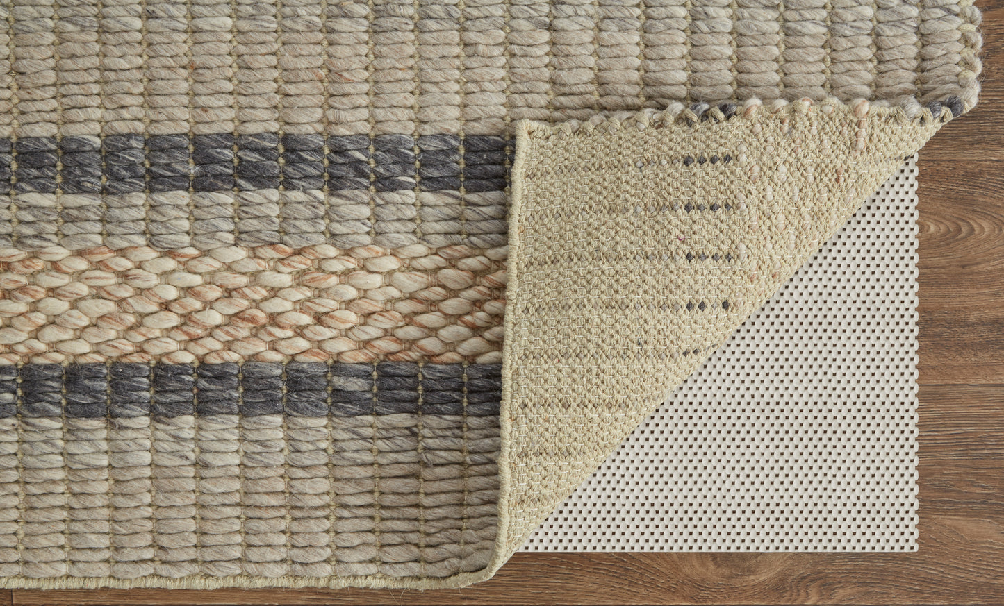 Berkeley Transitional Stripes, Ivory/Tan/Gray