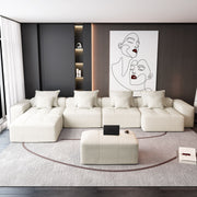 Modern Oversized Diy Combination Modular Sectional Sofa With Pillows
